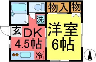 ミヤゴハイツ【1階】の間取り