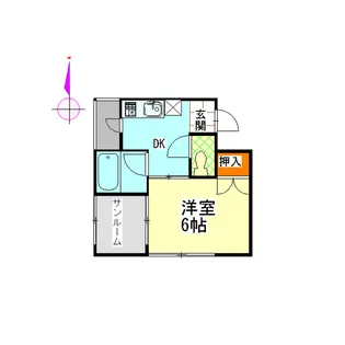 T・ハイツ押野【1階】の間取り