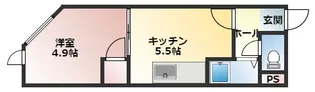 TINY SQUAREII【2階】の間取り