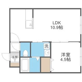Harvest Hassamu(ハーベストハッサム)【3階】の間取り