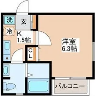 ウィステリアひばり【1階】の間取り