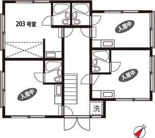 プラザ ドゥ モルト【2階】の間取り