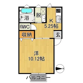 レジデンス西弘前【2階】の間取り