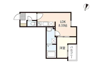 セブンプロート草津南【2階】の間取り