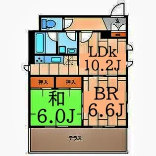 グレイス本牧【1階】の間取り