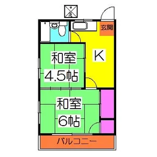 ハイムマツモトC【1階】の間取り