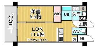 兵庫県西宮市常磐町【マンション】の間取り
