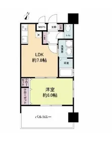 レジディア博多II【11階】の間取り