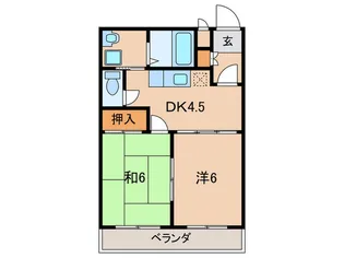Town Courtくすのき【2階】の間取り