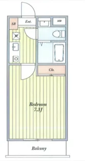 コスモリード渋谷神宮前の間取り