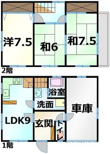 長崎県西彼杵郡時津町浦郷【一戸建】の間取り