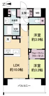 ソルレヴェンテ新梅田【8階】の間取り
