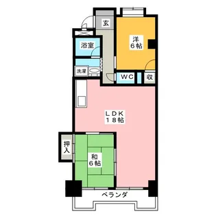 レジデンス山腰【3階】の間取り