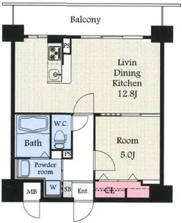 グランシャリオ諏訪野【3階】の間取り