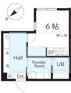 ハーミットクラブハウス磯子森【1階】の間取り