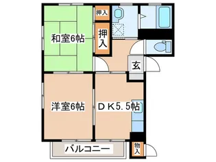メルベーユ湘南A【2階】の間取り