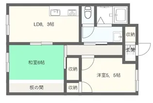 グリーンパレス寺山【2階】の間取り