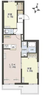 シャルドーネ【1階】の間取り