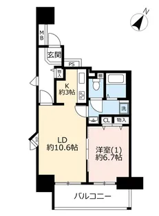 URビーコンヒル能見台サウスヒル【7階】の間取り