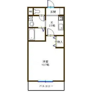 ヴェールメゾン【2階】の間取り