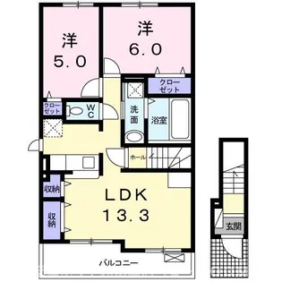 エターニティーA【2階】の間取り