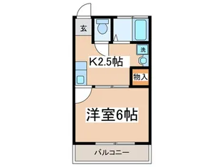 第3白王ハイツ【1階】の間取り