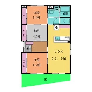 La casa萌樹【1階】の間取り