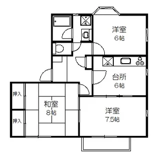 泉ヶ丘ハイム【2階】の間取り