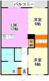 リーベンコート目尾【2階】の間取り