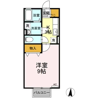 パークハイツ前田Z【1階】の間取り
