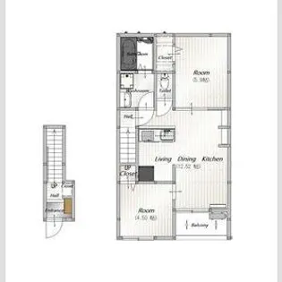 AFC RESIDENCE 豊川伊奈【2階】の間取り