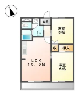 パールロイヤル江島【3階】の間取り