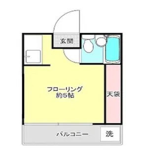 パーシモン東中野【1階】の間取り