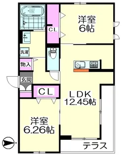 VERDE【1階】の間取り