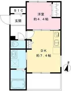 オリヴィエ世田谷桜丘【2階】の間取り