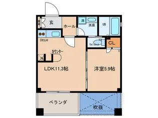 ミラージュにおの浜【2階】の間取り