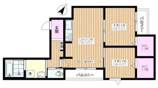 【旭化成ヘーベルメゾン】ル トレフル【2階】の間取り