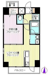 レゾナンス中野【4階】の間取り