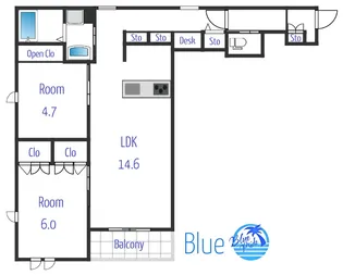 メゾン・ドゥ・ファミーユ日吉【2階】の間取り
