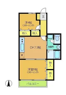 リラ・ポルト【2階】の間取り