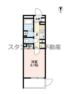 レオネクストアブリール天満【1階】の間取り