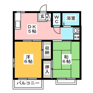 サニーライト【2階】の間取り
