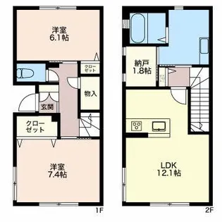Embellir M【2階】の間取り