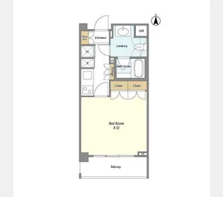 オーキッドレジデンス神楽坂【2階】の間取り