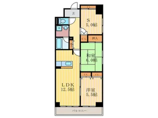 リバティースクエア【7階】の間取り