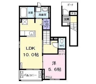 ベルメゾン都VIII【2階】の間取り