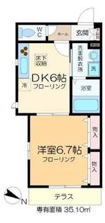 Castle・Fuji【1階】の間取り