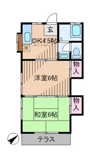 コーポ井上【2階】の間取り