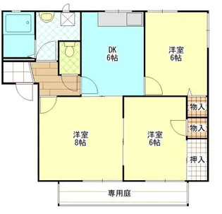 ストーク ベータ【1階】の間取り