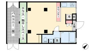 エトワールドゥ新月【1階】の間取り